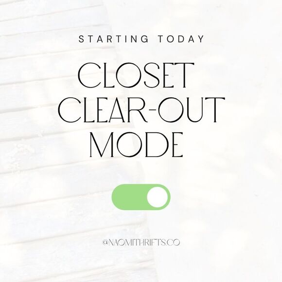 Closet Clear-Out Sale - Picture 1 of 1